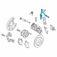 OEM 2022 Ford Transit Connect Brake Hose Diagram - DV6Z-2282-A