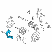 OEM Ford Transit Connect Caliper Mount Diagram - DV6Z-2B511-A