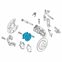 OEM 2019 Ford Transit Connect Rear Hub & Bearing Diagram - KV6Z-1109-A