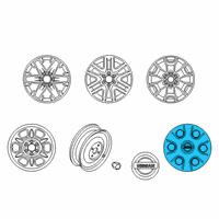 OEM Nissan Xterra Disc Wheel Cap Diagram - 40315-EA000