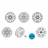 OEM 2018 Nissan Frontier Disc Wheel Ornament Diagram - 40342-9BP0A