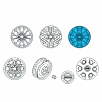 OEM 2020 Nissan Frontier Wheel-Aluminum Diagram - 40300-9BK9A
