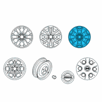 OEM 2017 Nissan Frontier Wheel-Aluminum Diagram - 40300-9BK9A