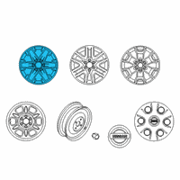 OEM 2017 Nissan Frontier Aluminum Wheel Diagram - 40300-9BK5A