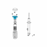 OEM 2008 Dodge Charger Mount-STRUT Diagram - 4782387AB