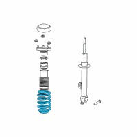 OEM 2005 Chrysler 300 Front Coil Spring Diagram - 4895626AB