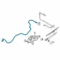 OEM 2020 Infiniti QX80 Hose Rear Washer Diagram - B7461-89910