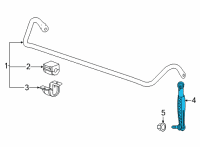 OEM 2018 Cadillac ATS Stabilizer Link Diagram - 20761141