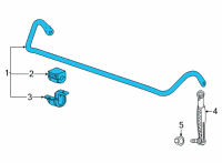 OEM 2022 Cadillac CT5 Stabilizer Bar Diagram - 84695127
