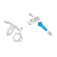 OEM 2015 Kia K900 Tire Pressure Monitoring Sensor Stem Diagram - 529363T000