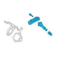 OEM Kia K900 Tire Pressure Sensor Tpms Sensor Valve Diagram - 529333T000