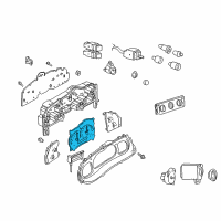 OEM 2003 Ford Explorer Sport Speedometer Head Diagram - 1L5Z-17255-CA