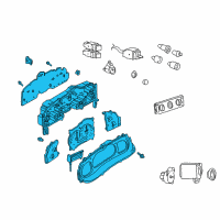 OEM Ford Explorer Sport Trac Cluster Assembly Diagram - 4L3Z-10849-AA