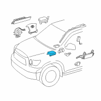 OEM 2013 Toyota Tundra Center Sensor Diagram - 89170-0C422