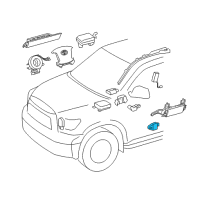 OEM 2014 Toyota Tundra Side Sensor Diagram - 89831-0C110