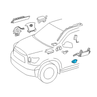 OEM 2017 Toyota Tundra Side Sensor Diagram - 89831-0C110