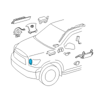 OEM Toyota Sequoia Front Sensor Diagram - 89173-09480