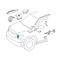 OEM 2011 Toyota Sequoia Front Sensor Diagram - 89173-09480