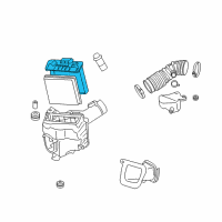 OEM 2009 Nissan 350Z Air Cleaner Cover Diagram - 16526-JK20A