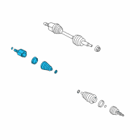 OEM Cadillac SRX Inner Joint Diagram - 20846081