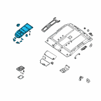 OEM 2013 Nissan Titan Lamp Assembly-Map Diagram - 26430-9FM2A