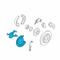 OEM 2007 Mercury Mariner Caliper Mount Diagram - CL8Z-2B540-A