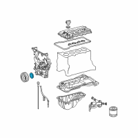 OEM 2007 Toyota Tacoma Front Crank Seal Diagram - 90311-48020