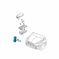 OEM 2005 Kia Sorento Main Fuse Block Assembly Diagram - 911703E920