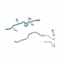 OEM Lexus LX570 Pipe, Cooler Refrigerant Suction, B Diagram - 88717-6B100