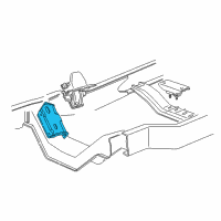 OEM 1997 Ford E-350 Econoline Engine Mount Diagram - F2UZ6028B