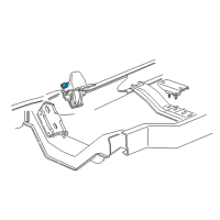 OEM 1999 Ford E-350 Econoline Club Wagon Front Mount Diagram - F7UZ-6038-GA