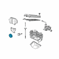 OEM 2000 Mercury Cougar Pulley Diagram - F5RZ-6312-A