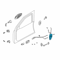 OEM 2004 Hyundai Tiburon Latch & Actuator-Door, LH Diagram - 81315-2C000