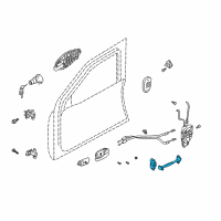 OEM 2004 Hyundai Tiburon Checker Assembly-Front Door, LH Diagram - 79380-2C000