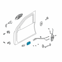 OEM Hyundai Tiburon Interior Door Handle Assembly, Left Diagram - 82610-2C000-LK