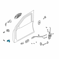 OEM Hyundai Tiburon Hinge Assembly-Door Lower, LH Diagram - 79330-2C000