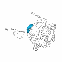 OEM 2017 Kia Forte Pulley-Generator Diagram - 373202E000