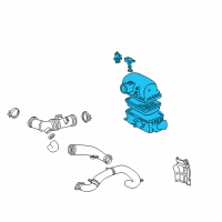 OEM 2000 Toyota MR2 Spyder Cleaner Assy, Air Diagram - 17700-22090