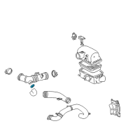 OEM 2001 Toyota MR2 Spyder Resonator Clamp Diagram - 90460-50002