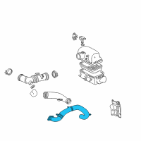 OEM 2000 Toyota MR2 Spyder Air Inlet Duct Diagram - 17752-22010