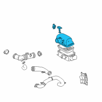 OEM 2005 Toyota MR2 Spyder Cap Sub-Assy, Air Cleaner Diagram - 17705-22100