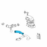 OEM 2003 Toyota MR2 Spyder Air Inlet Duct Diagram - 17751-22050