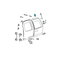 OEM GMC Sierra 1500 HD Latch Diagram - 15926026