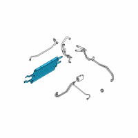 OEM 2009 Ford F-350 Super Duty Oil Cooler Diagram - 9C3Z-7A095-A