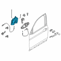 OEM 2021 BMW M3 Left System Latch Diagram - 51-21-9-492-091