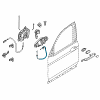 OEM BMW X3 BOWDEN CABLE, OUTSIDE DOOR H Diagram - 51-21-7-931-207