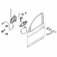 OEM 2018 BMW X3 Operating Rod, Door Front Right Diagram - 51-21-7-409-270