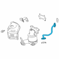 OEM 2011 Honda Insight Pipe, EGR Diagram - 18717-RBJ-000