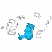 OEM Honda Insight Converter Diagram - 18190-RBJ-A00