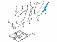 OEM 2020 Nissan Sentra Garnish-Rear Wheel House, RH Diagram - 76917-6LB0A